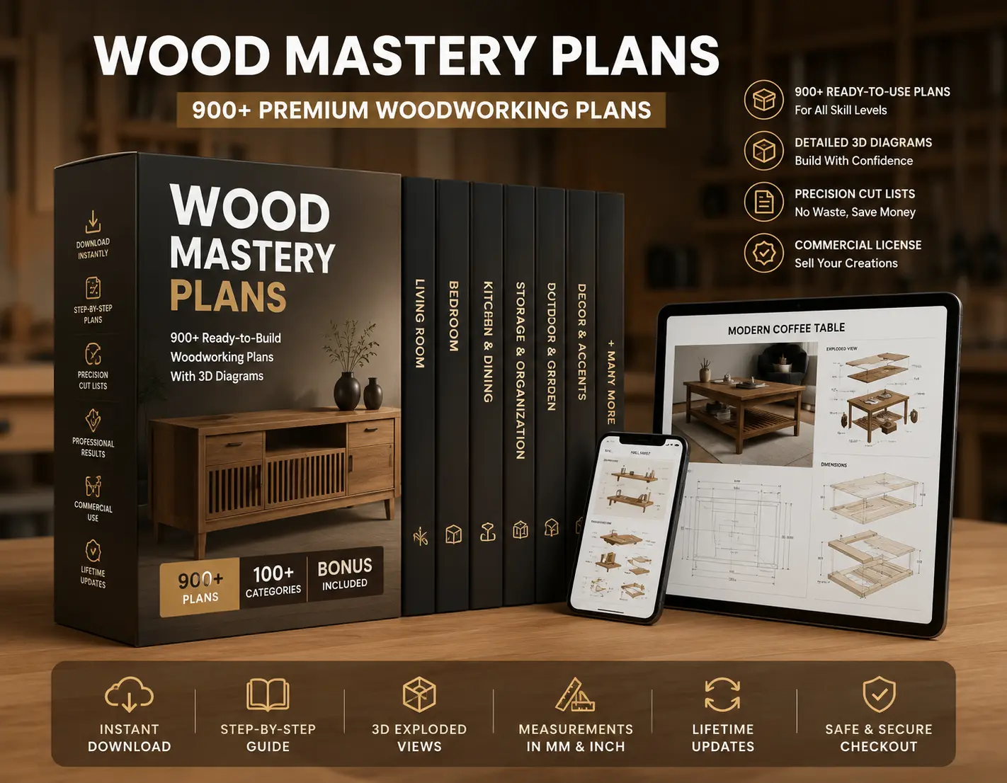 Wood Mastery Plans pack