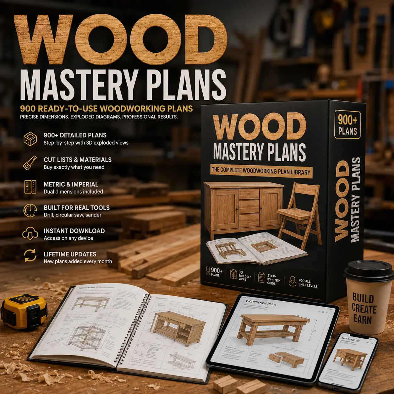 Wood Mastery Plans cover